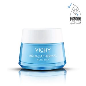 Vichy Aqualia Thermal Rich Face Cream Moisturizer for Dry Skin with Hyaluronic acid