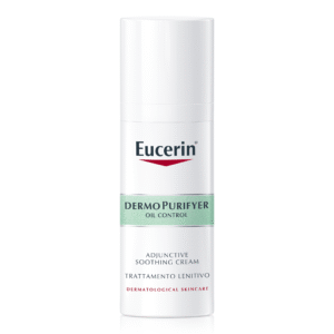 Eucerin DermoPurifyer Oil Control Adjunctive Soothing Face Day Cream for Oily and Acne-Prone Skin, UVA & UVB Protection, SPF 30