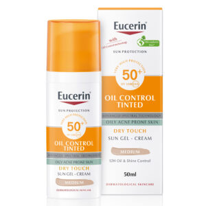 Eucerin Face Sunscreen Oil Control Tinted Gel-Cream Dry Touch SPF 50+