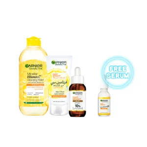 Garnier Fast Bright Vitamin C Routine Bundle At 25% Off + Free Full Size Serum