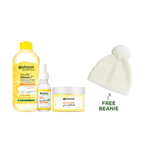 Garnier Fast Bright Vitamin C Routine Bundle + Free Beanie At 20% Off