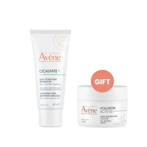 Avene Cicalfate Hydrating Repairing Emulsion For Damaged Skin 40ml + FREE hyaluron B3 cell renewal mini product
